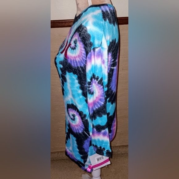 BOGO Sale 🌞 Hurley~Colorful Tie Dye Sweater Dress Tunic With Pockets NWT - Picture 9 of 12